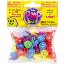 Pop Beads Alphabet and Smiley Face Bright Colors - £16.03 GBP