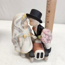 Wedding Cake Topper Happily Ever After Figurine Bride Groom Pretty As A ... - $16.44