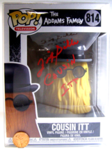 Funco Pop! &quot;TV&quot; The Addams Family Cousin Itt Vinyl Figure #814 Signed! &amp;... - £70.66 GBP