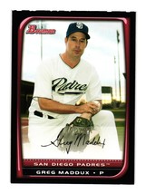 2008 Bowman #130 Greg Maddux San Diego Padres - $1.40