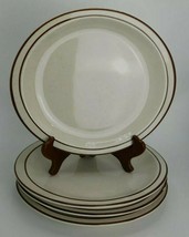 4x Syracuse China Oval Dinner Plates Brown Speckled Mesa Grande 10 3/4&quot; x12&quot; - £29.54 GBP