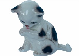 Danbury Mint Cats Character Kitten Figurine anthropomorphic vtg Wash Tim... - $29.65