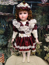 Court of Dolls, by Genny, #737/2500, 23&quot; tall, Victorian girl in Burgundy NEW - £83.29 GBP