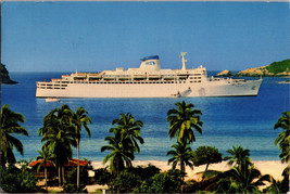 Vtg Postcard Cruise Ship Princess Cruises Fair Princess  1989 - £5.23 GBP