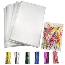 200 Clear Cupcake Lollipop Candy Treat Plastic Bags 3&quot; X 4&quot; With 200 Twist Ties  - £11.98 GBP