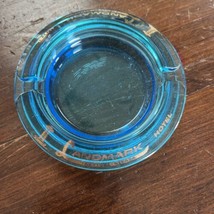 Vintage Landmark Hotel Ashtray, Las Vegas Casino, Round Blue Glass - £6.91 GBP