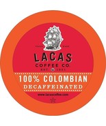 Lacas Coffee Single Cups, 24 Count (100% Colombian Decaf) - £18.52 GBP