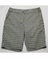 Greg Norman Calypso Chino Shorts Women 4 Multi Plaid Slash Pockets Comfo... - $31.43