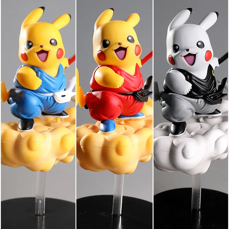 Pokemon Anime Character Pikachu Cos Dragon Ball Son Goku Somersault Cloud - £21.72 GBP