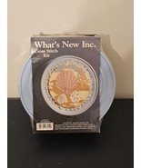 New NIP What&#39;s New Cross Stitch Kit in Metal Tin #018112 SEASHELLS Free ... - £15.82 GBP