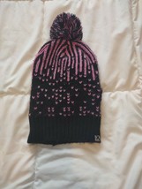 Girls Winter Hat Pink And Black - £12.43 GBP