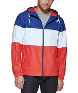 Club Room Men&#39;s Rubberized Lightweight Hooded Rain Jacket in Rinse-Small - $41.14 CAD