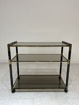 Brass and Crystal Food Trolley, by Tommaso Barbi, 1970s-
show original t... - €389,04 EUR