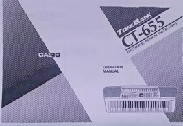 User&#39;s Operating Owner&#39;s Manual for Casio CT-655 Casiotone Tone Bank Keyboard - £10.08 GBP