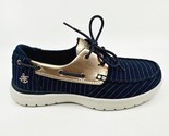 Skechers On The Go Flex Castaway Navy Rose Gold Womens Size 5 Slip On Shoes - $44.95