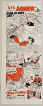1949 Print Ad Cream of Wheat Li'l Abner Cartoon Alligator Attacks Pretty Lady - $13.48