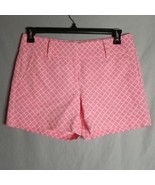 Ann Taylor Loft Shorts Womens Size 6 Pink/White Textured Beach Vacation ... - $25.62