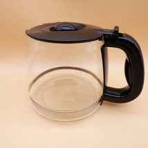 Gevalia Coffee Pot Carafe 12 Cup Replacement Glass Decanter Black Lid CM500 - £15.62 GBP