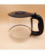 Gevalia Coffee Pot Carafe 12 Cup Replacement Glass Decanter Black Lid CM500 - £15.60 GBP