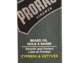 Proraso Single Blade Beard Oil Cypress &amp; Vetyver 1 Fl. Oz. New in Box  - $17.82