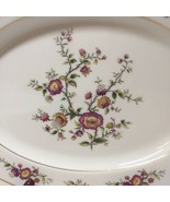 Oval Serving Platter Noritake Asian Song Floral Gold Trim 13.5&quot; - £15.59 GBP