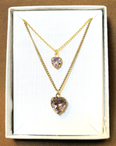 JUNE Birthstone Necklaces for 18&quot; DOLL &amp; CHILD ~ Set of 2 w/ Swarovski C... - £11.09 GBP