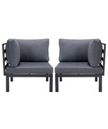 LeisureMod 2-Piece Corner Chair Loveseat Upholstered in Polyester with P... - $1,916.02 CAD