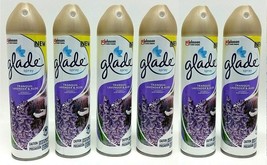6pk Sc.Johnson Glade Air Freshener Spray Tranquil Lavender &amp; Aloe Eliminate Odor - £31.53 GBP