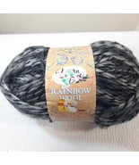 Yarn Bee Rainbow Wool Nightfall #62 varigated black gray ombre mohair blend - $8.00