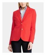 Ralph Lauren Textured Knit Cotton Blazer Jacket Red Gold Buttons sz L new - $3,212.23 MXN