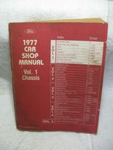 1977 OEM FORD CAR SHOP MANUAL Vol.1 CHASSIS-Mustang-Comet-LTD-Torino-Gra... - $19.95
