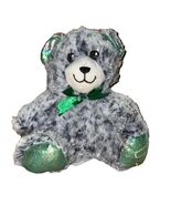 Gray Christmas Teddy Bear Plushie With Holographic Paws (SHIPS IN 24 HRS) - $304.99 MXN