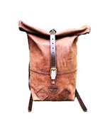Handmade leather backpack - $470.41