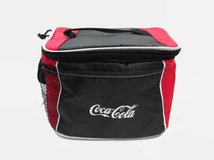 Coca-Cola Lunch Bag Insulated Cooler Bag Adjustable Strap 6-Pack Size - $10.15