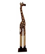 Balikraft Balinese Wood Handicraft Large Safari Giraffe Animal Figurine ... - $62.87 CAD