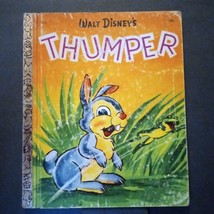Pre-War Golden Book - Walt Disney&#39;s Thumper - Copyright 1941 RARE EDITIO... - $17.97
