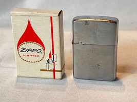 1964/65 Zippo Lighter Brushed Chrome In Orignal Box - £23.42 GBP
