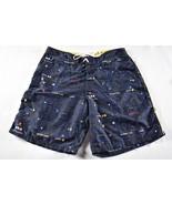 Vintage 1990s PAC Man Giant Merchandise Arcade Board Shorts Mens Blue Si... - $61.11 CAD