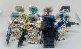 8pcs Star Wars Republic Delta Squad Clone Commando Troopers Minifigures Toys - £13.31 GBP