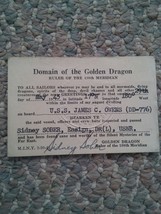 043 VTG Domain of th Golden Dragon Card 1945 USS James C Owens DD-776 - $19.99