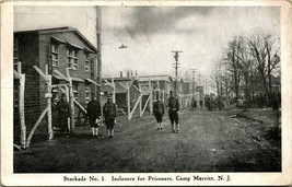 Stockade Number 1 Building Camp Merritt New Jersey NJ UNP WW1 Era WB Postcard - £7.71 GBP