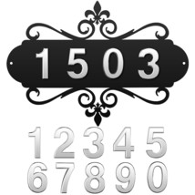 House Address Plaques Metal Address Sign Mailbox Number Personalized Address Sig - £20.77 GBP