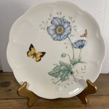 Lenox ~ Butterfly Meadows, 1 Party Plate 9” Lady Bug, Blue Flowers, Butt... - £11.96 GBP