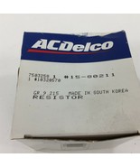 (1) Genuine AC Delco 15-80211 GM 10320570 Blower Motor Resistor - $19.99