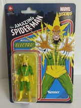 ELECTRO Marvel Legends Retro Amazing Spider-Man 3.75&quot; Figure Hasbro Kenner NEW! - £10.97 GBP