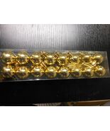Mini Shatterproof Shiny Gold 1&quot; Ball Ornaments 16/Pk - €7,27 EUR