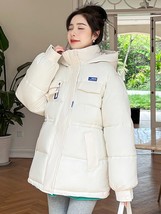 Winter Oversized Parka Jacket Women&#39;s Casual Fashion Thick Warm Coat Women&#39;s Win - £40.78 GBP