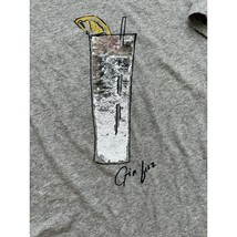 J Crew Gin Fizz T-shirt Women&#39;s Size Large Gray Sequins Short Sleeve Par... - $201.97 MXN