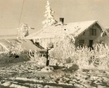 RPPC Snow Covered Home Alaska Winter AK UNP Postcard Unused B14 - $10.84