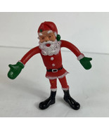 4 1/4 &quot; TALL MADE IN HONG KONG  RUBBER/BENDABLE GUMBY STYLE SANTA CLAUS - €8,41 EUR